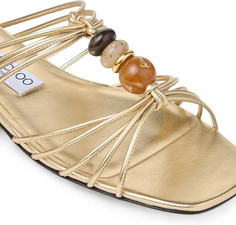 Jimmy Choo Lova platte sandalen Goud - Foto 2