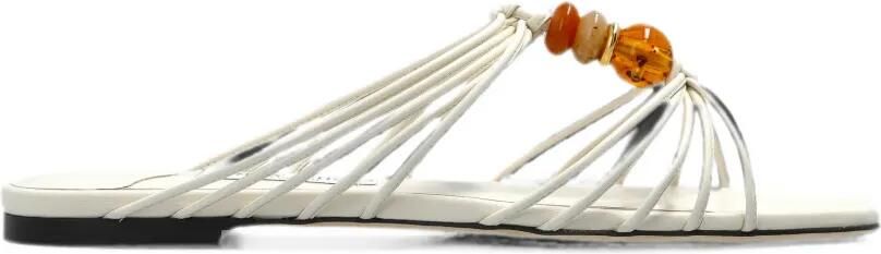 Jimmy Choo Lova sandalen verfraaid met kralen Beige