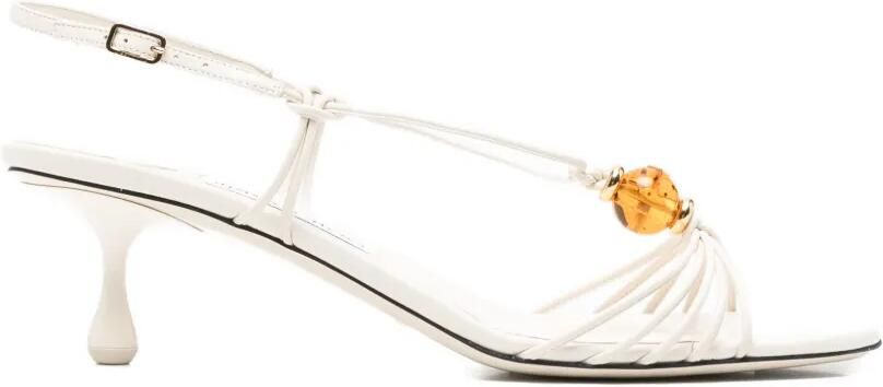 Jimmy Choo Lova sandalen verfraaid met kralen Wit