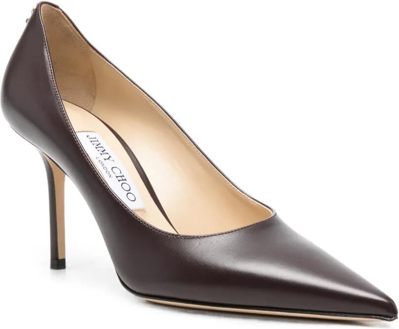 Jimmy Choo Love 85 leren pumps Bruin - Foto 2