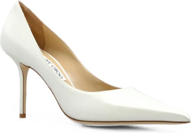 Jimmy Choo Love 85 satijnen pumps Wit - Foto 4