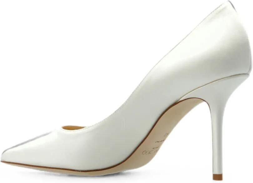 Jimmy Choo Love 85 satijnen pumps Wit - Foto 3