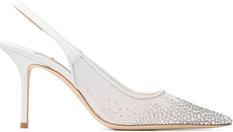 Jimmy Choo Love 85 slingback pumps Wit