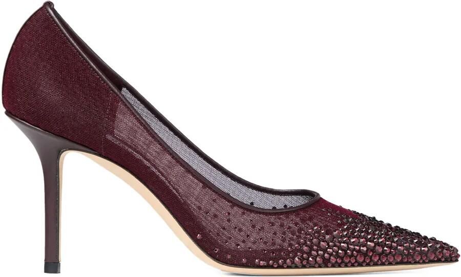 Jimmy Choo Love pumps met puntige neus Rood