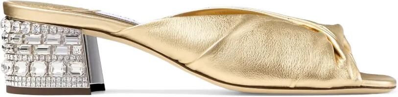 Jimmy Choo Mala sandalen verfraaid met kristallen Goud