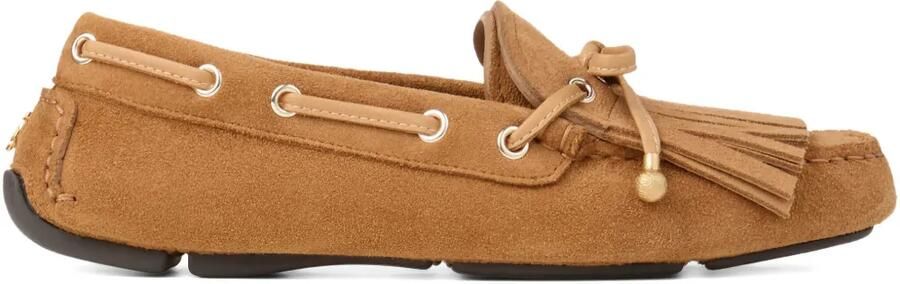 Jimmy Choo Manon loafers met kwastje Beige
