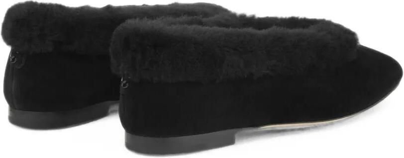 Jimmy Choo Margot ballerina's met lammy afwerking Zwart - Foto 5