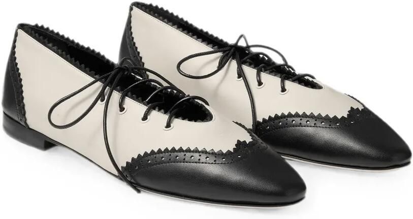 Jimmy Choo Margot ballerina's met veters Beige - Foto 4