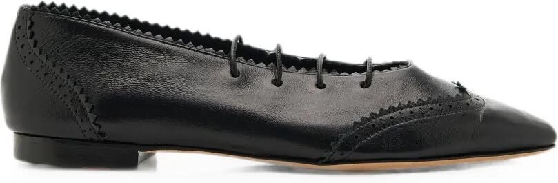 Jimmy Choo Margot ballerina's met veters Zwart