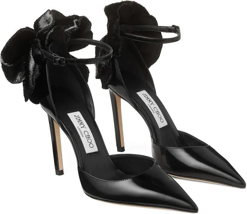 Jimmy Choo Marja 100 pumps met enkelbandje en strik Zwart - Foto 5