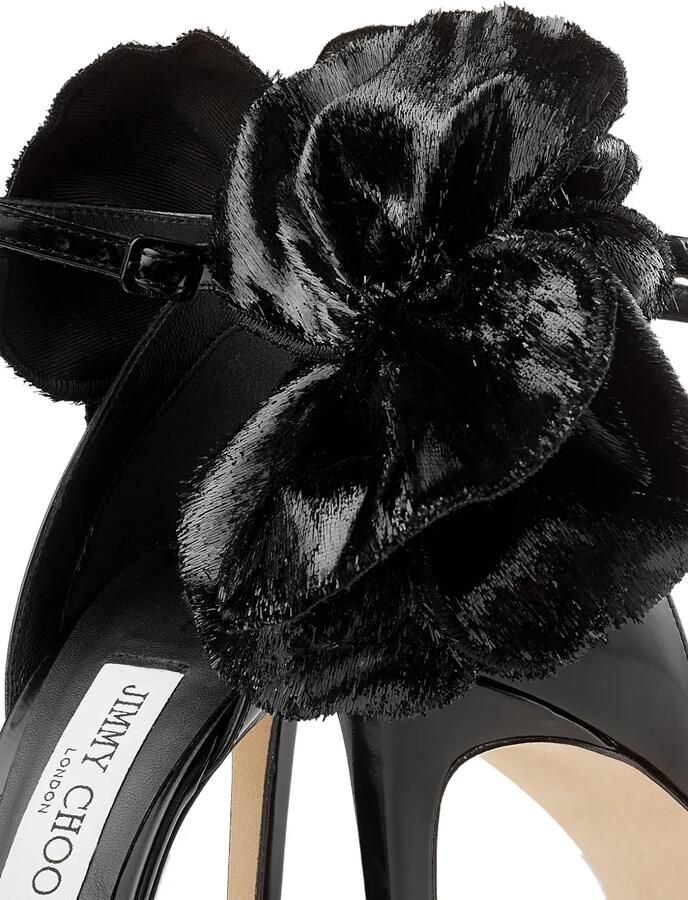Jimmy Choo Marja 100 pumps met enkelbandje en strik Zwart - Foto 4