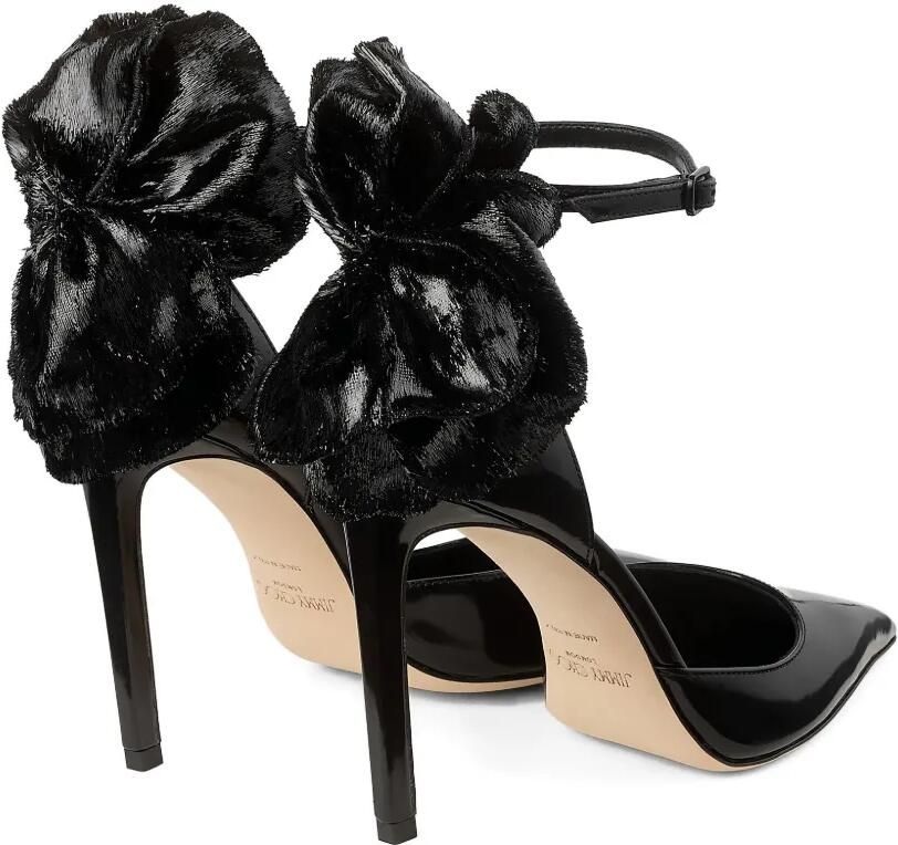 Jimmy Choo Marja 100 pumps met enkelbandje en strik Zwart - Foto 3