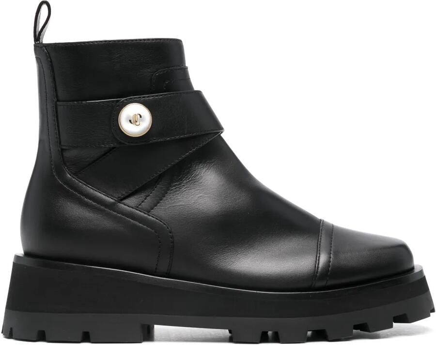 Jimmy Choo Meena enkellaarzen met rits Zwart