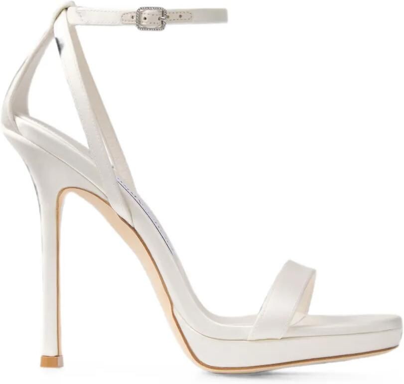 Jimmy Choo Moza 120 sandalen met bandje Wit