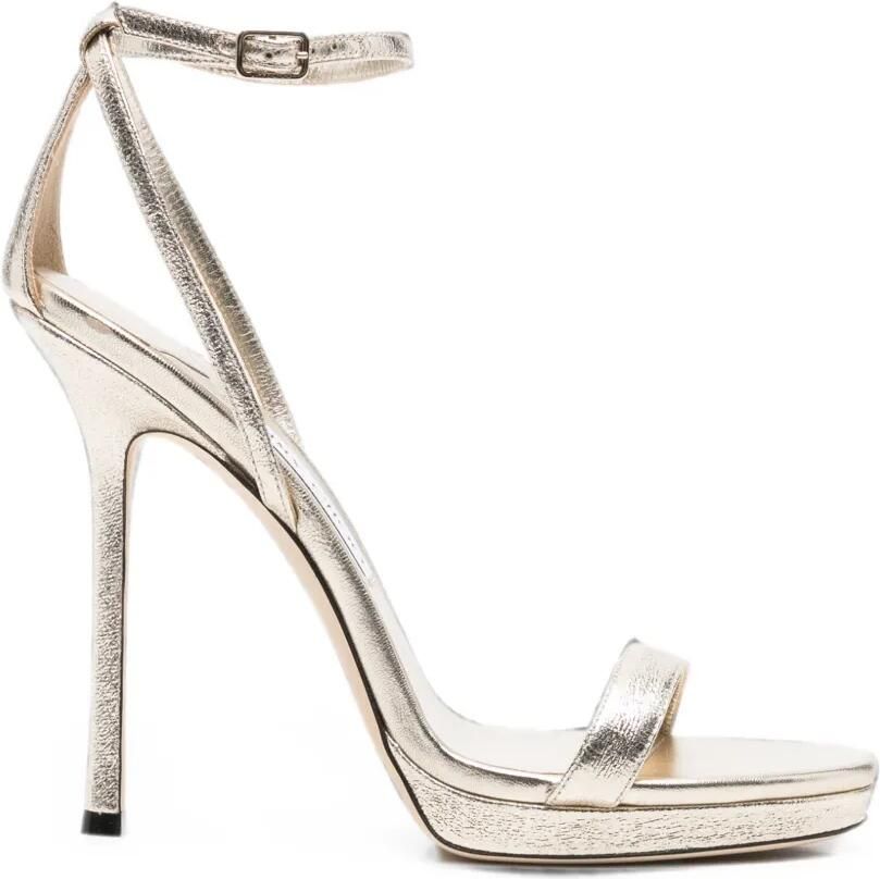 Jimmy Choo Moza 120 sneakers met plateauzool Goud
