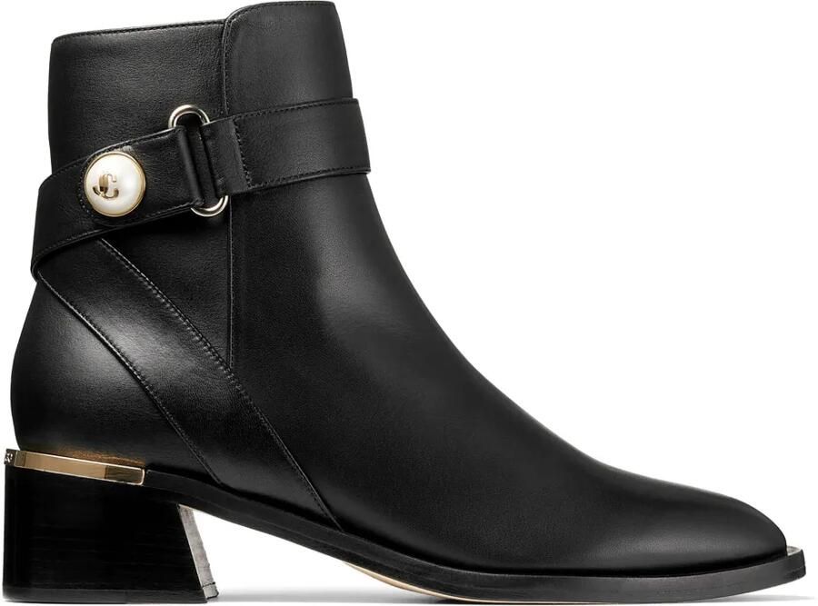 Jimmy Choo Noor 45 mm enkellaarzen Zwart