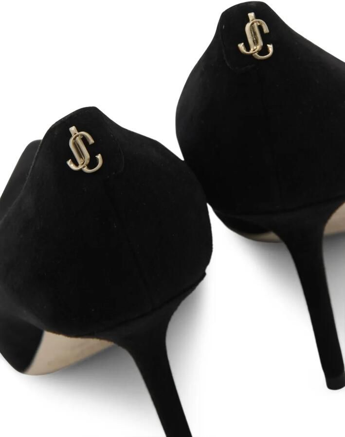 Jimmy Choo Pumps met puntige neus en logo Zwart - Foto 2