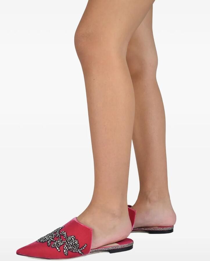 Jimmy Choo Rachel muiltjes verfraaid met kristallen Rood - Foto 2