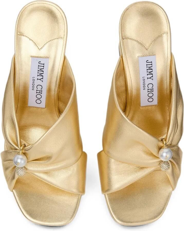 Jimmy Choo Rafi 85 sandalen Goud - Foto 3