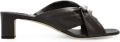Jimmy Choo Rafi leren sandalen verfraaid met parels Bruin - Bruin