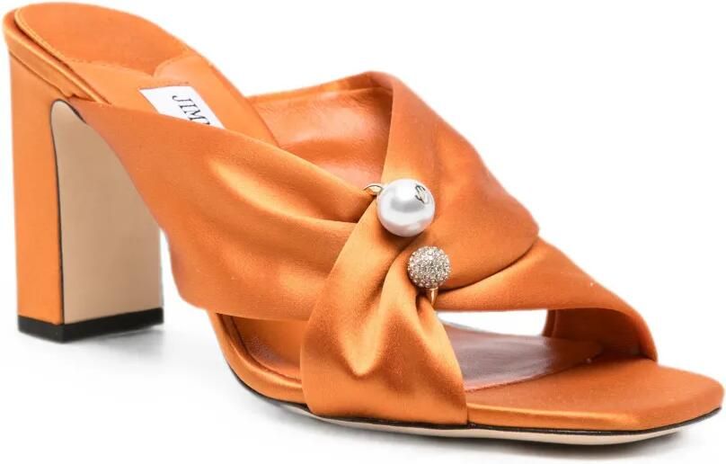 Jimmy Choo Rafi sandalen verfraaid met parels Oranje - Foto 2