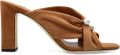 Jimmy Choo Rafi suède sandalen verfraaid met parels Beige - Beige