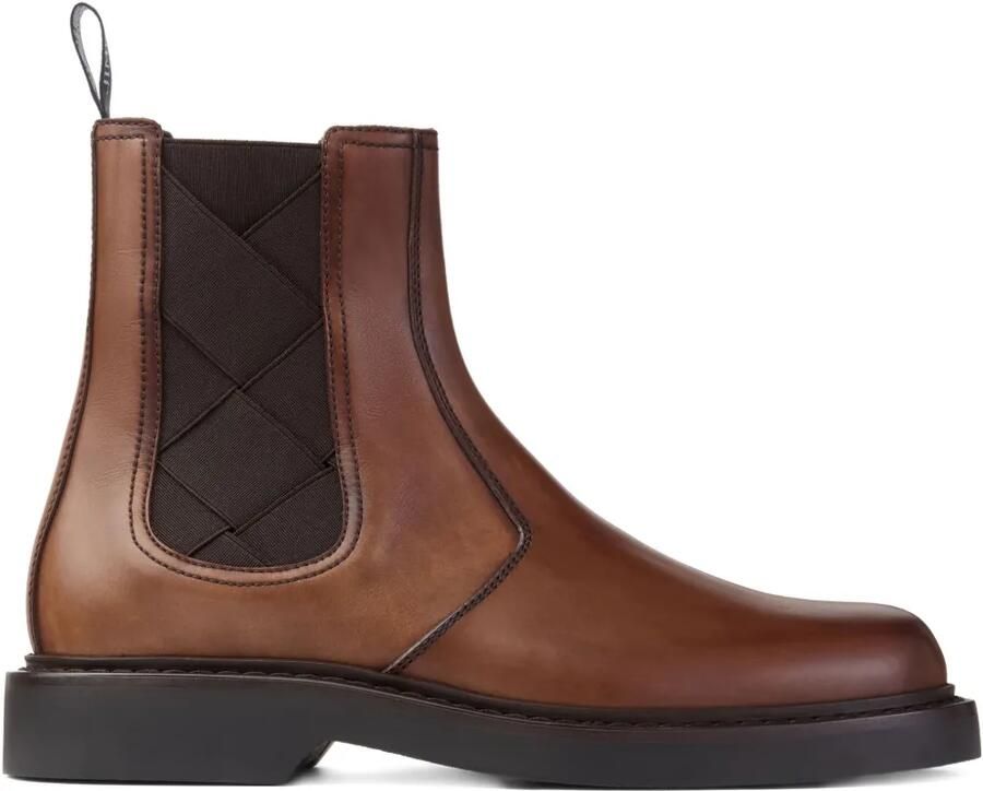 Jimmy Choo Reggie Chelsea leren laarzen Bruin