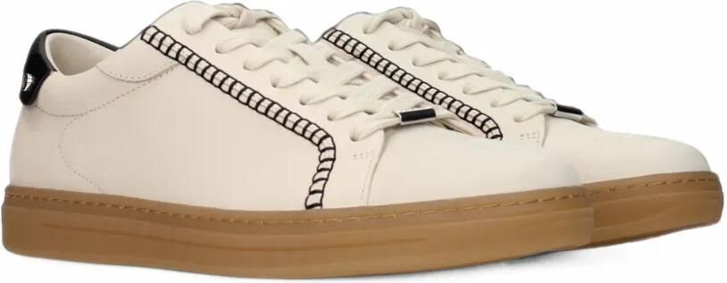 Jimmy Choo Rome whipstitch leather sneakers Beige - Foto 3