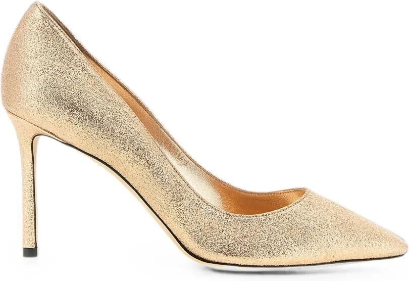 Jimmy Choo Romy 85 pumps met glitter-effect Goud