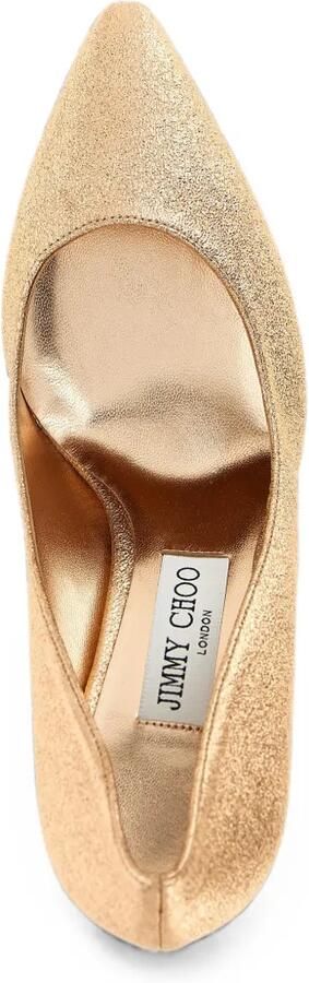 Jimmy Choo Romy 85 pumps met glitter-effect Goud - Foto 4