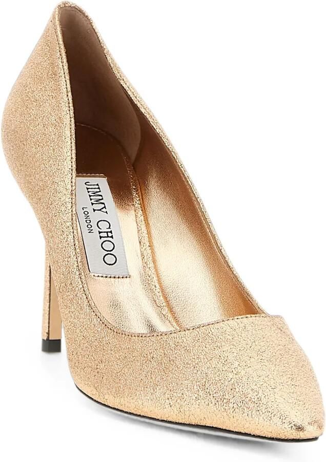 Jimmy Choo Romy 85 pumps met glitter-effect Goud - Foto 3