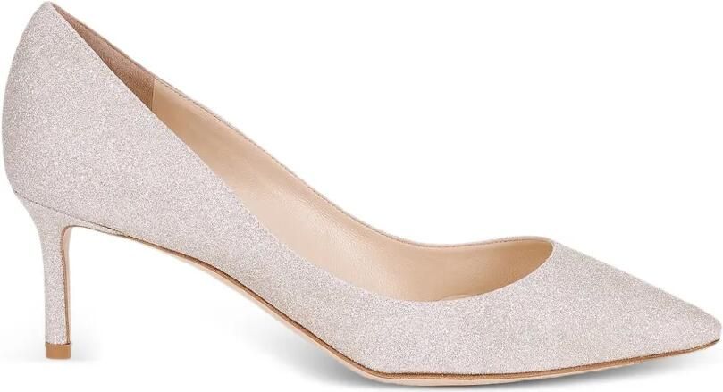 Jimmy Choo Romy pumps met glitter Zilver