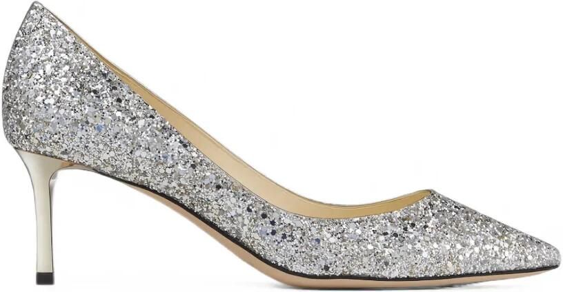 Jimmy Choo Romy pumps met glitter Zilver