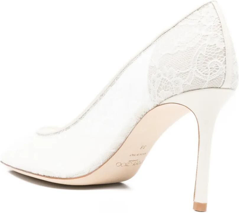 Jimmy Choo Romy pumps met puntige neus Wit - Foto 3