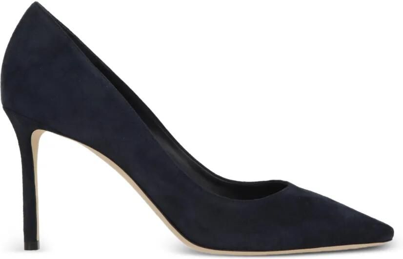 Jimmy Choo Romy suède pumps met puntige neus Blauw - Foto 3