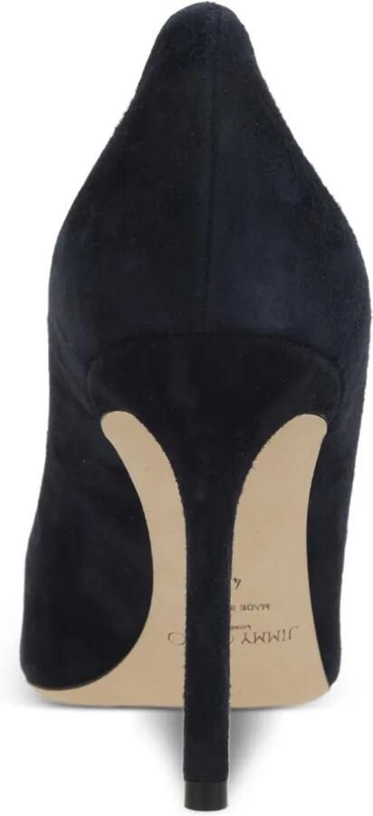 Jimmy Choo Romy suède pumps met puntige neus Blauw - Foto 4