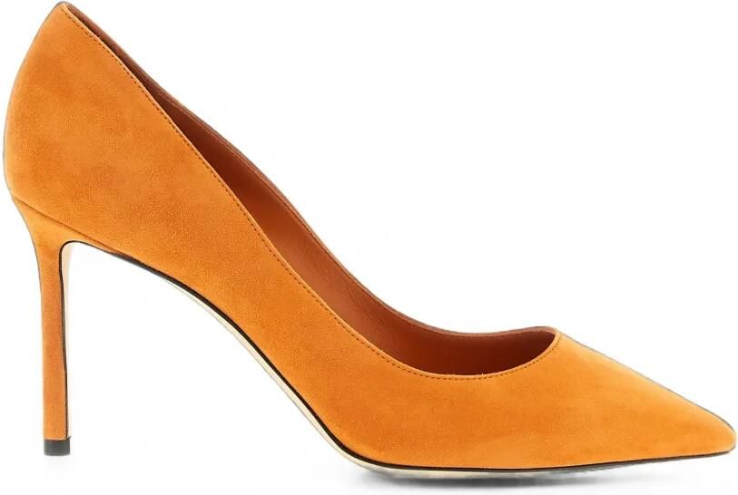Jimmy Choo Romy suède pumps Oranje