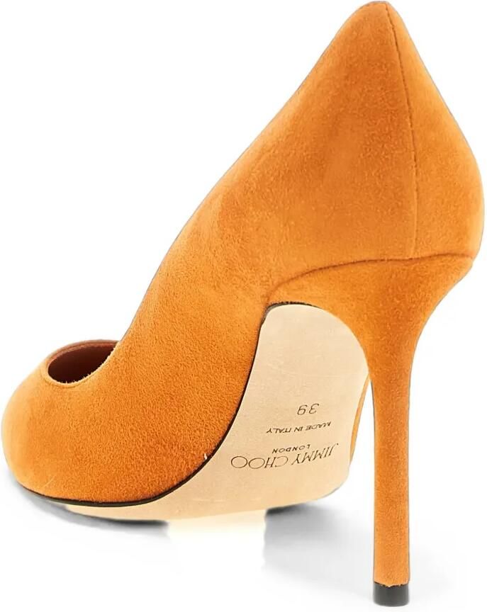 Jimmy Choo Romy suède pumps Oranje - Foto 2