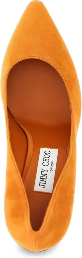 Jimmy Choo Romy suède pumps Oranje - Foto 4