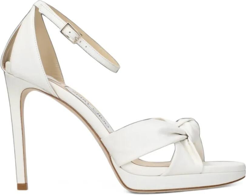 Jimmy Choo Rosie knot-detail platform sandals Wit