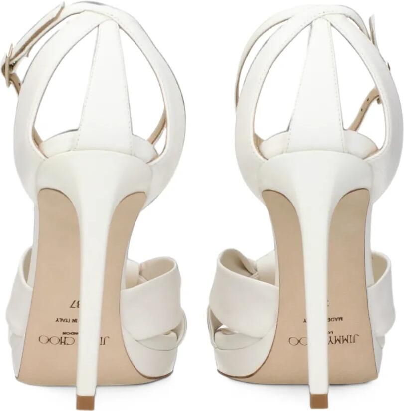 Jimmy Choo Rosie knot-detail platform sandals Wit - Foto 2