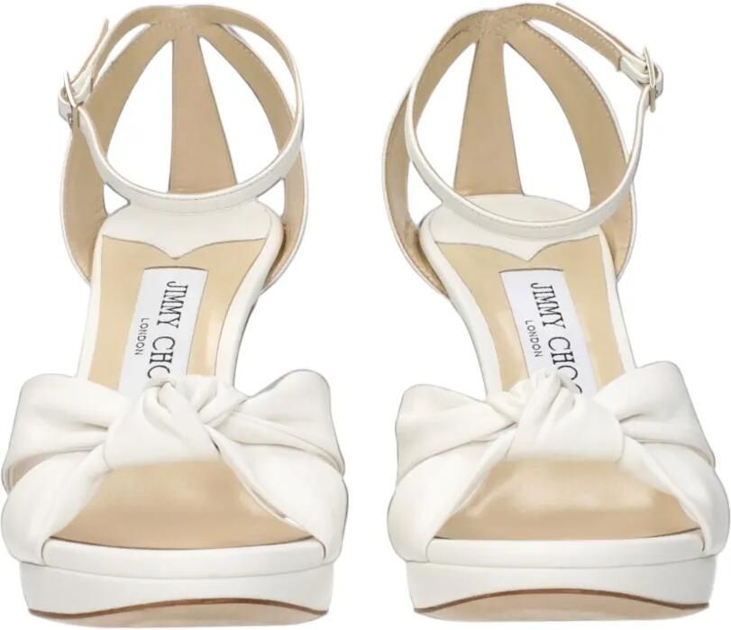 Jimmy Choo Rosie knot-detail platform sandals Wit - Foto 3
