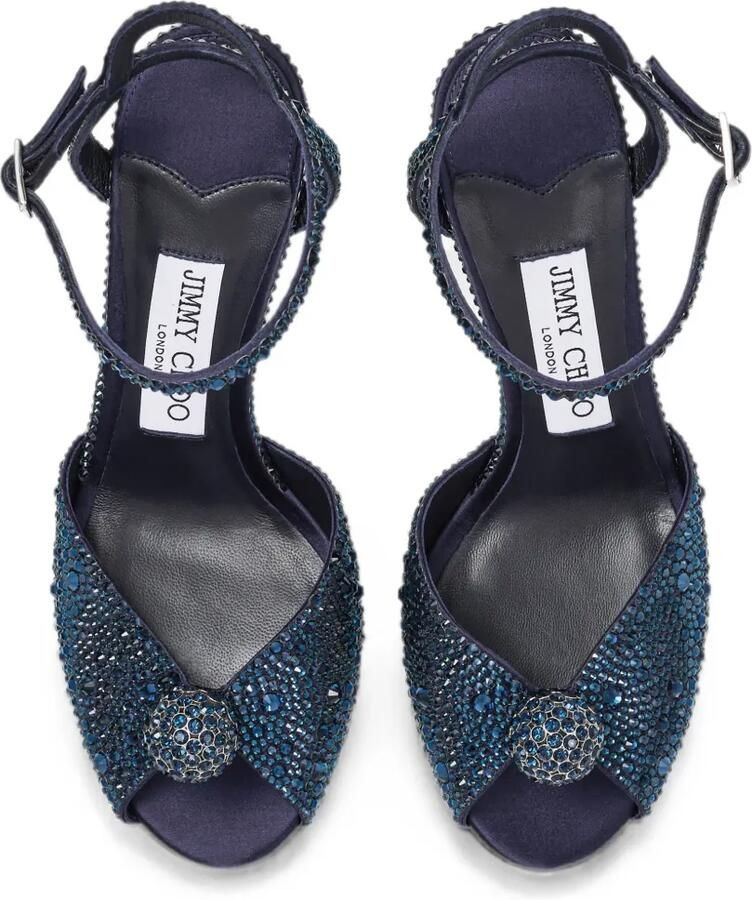 Jimmy Choo Sacora 85 sandalen Blauw - Foto 3