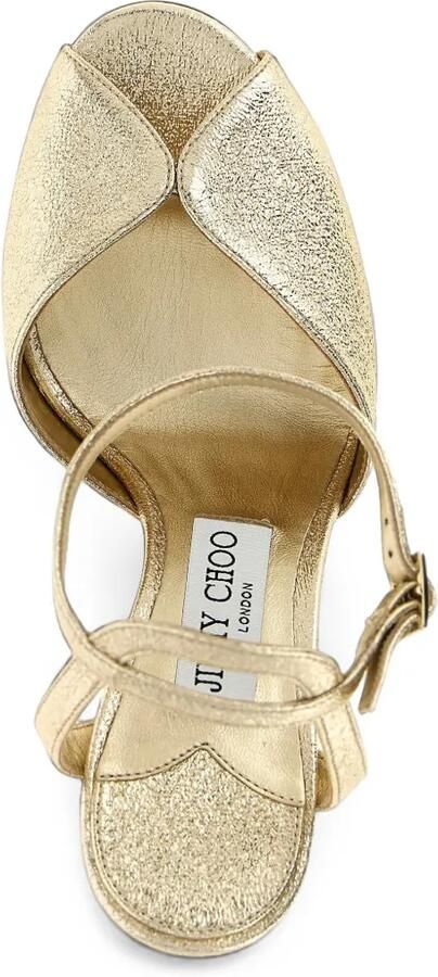 Jimmy Choo Sacora sandalen met hak Goud - Foto 4