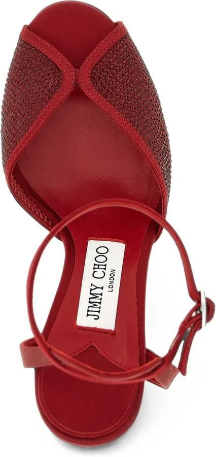 Jimmy Choo Sacora sandalen met hak Rood - Foto 4
