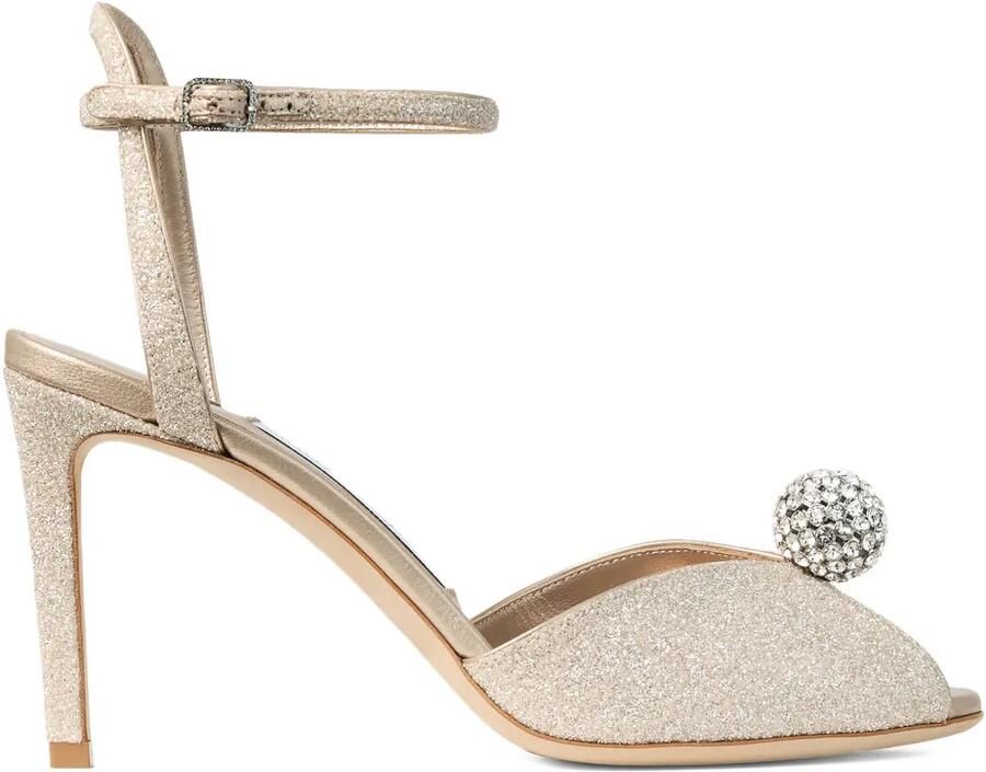 Jimmy Choo Sacora sandalen verfraaid met kristallen Goud