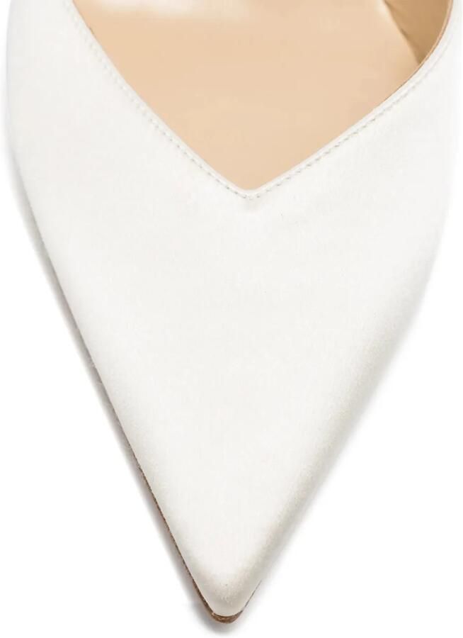 Jimmy Choo Saeda 100 pumps verfraaid met hak Wit - Foto 2
