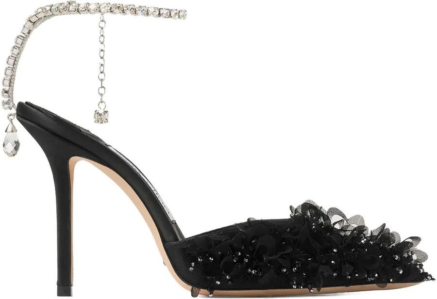 Jimmy Choo Saeda 100 pumps Zwart