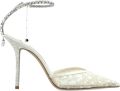 Jimmy Choo Saeda pumps verfraaid met kristallen Wit - Wit