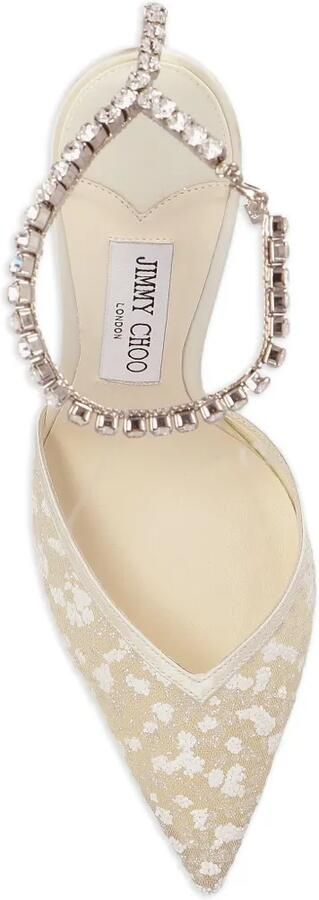 Jimmy Choo Saeda pumps verfraaid met kristallen Wit - Foto 5